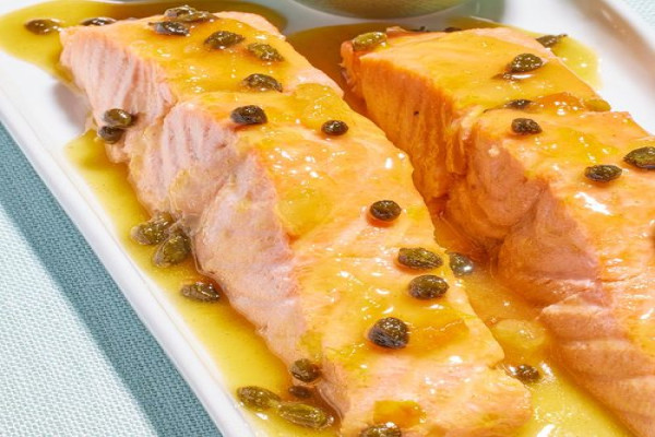 Sunshine Poached Salmon