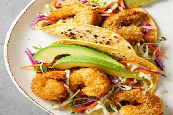 Popcorn Shrimp Tacos