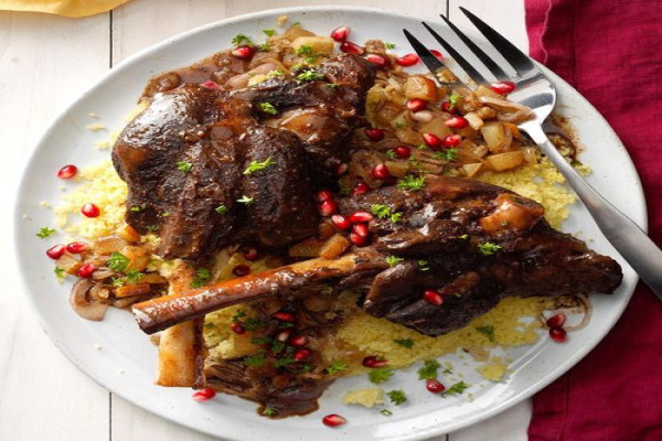 Pear and Pomegranate Lamb Tagine