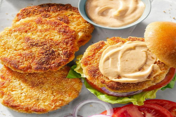 Shrimp Patty Sandwiches