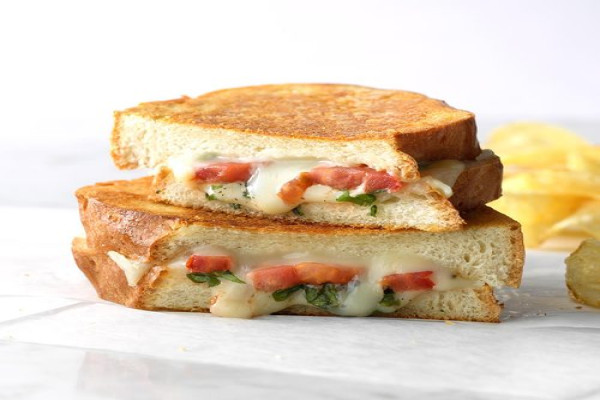 Basil Tomato Grilled Cheese