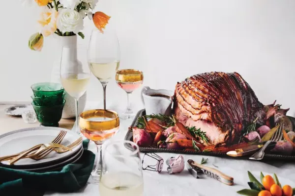 Saba and Dijon Glazed Ham