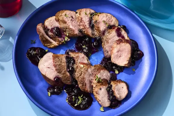 Blueberry Gin Pork Tenderloin