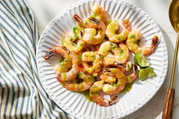 Grilled Shrimp with Habanero Garlic Vinaigrette
