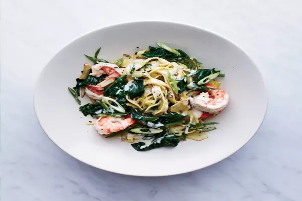 Fettuccine with Shrimp