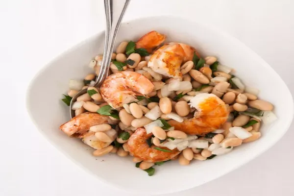 Shrimp with Cannellini Bean Salad