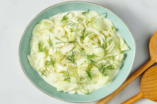 Dad's Creamy Cucumber Salad