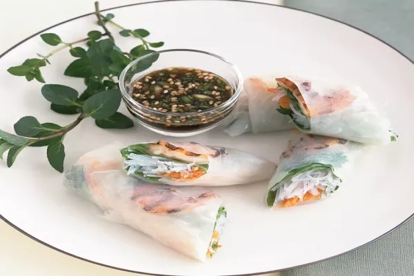 Grilled Shrimp Summer Rolls