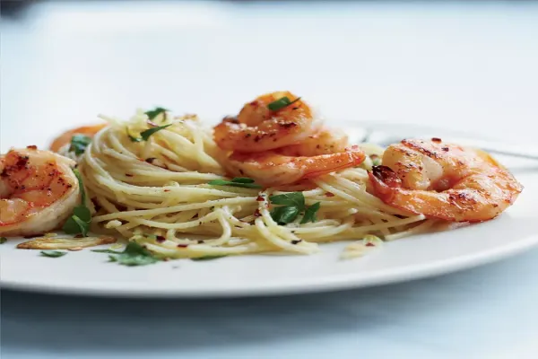 Angry Shrimp Spaghettini