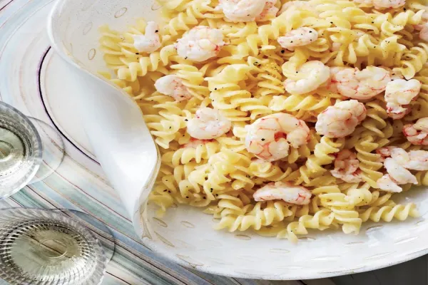 Fusilli with Shrimp and Lemon Butter