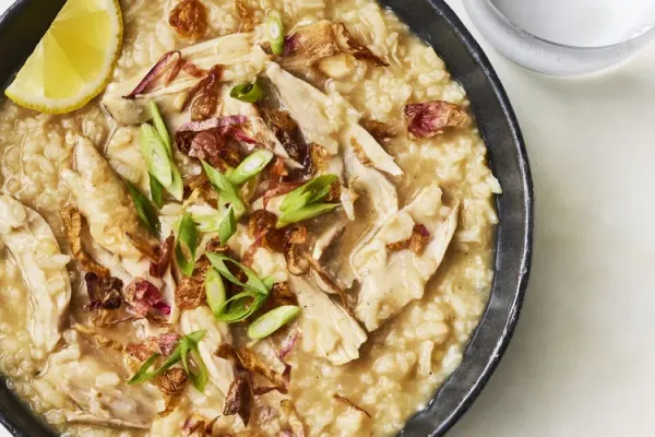 Chicken Arroz Caldo (Filipino Chicken and Rice Porridge)