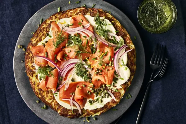 Potato Rösti with Smoked Salmon