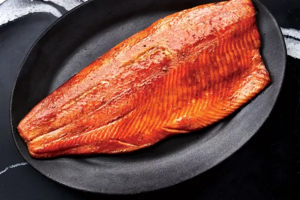 Barbecue Spiced Hot Smoked Salmon
