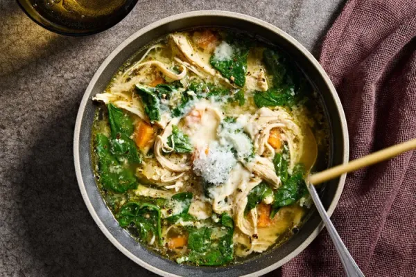 Turkey Stracciatella Soup