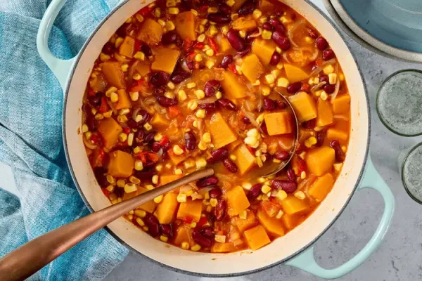 Squash, Bean, and Corn Stew