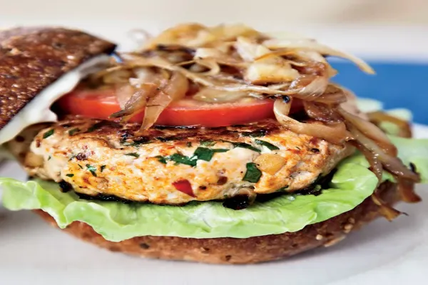 Michelle's Turkey Burgers with Lemon Mayonnaise