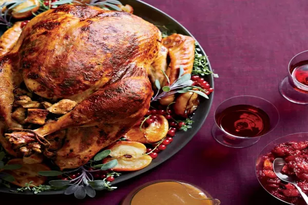 Roast Turkey with Chestnut-Apple Stuffing