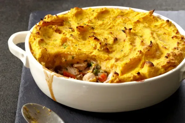 Turkey Shepherd's Pie with Two Potato Topping