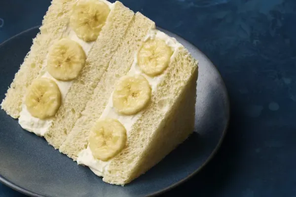 Banana and White Chocolate Japanese Fruit Sandwich