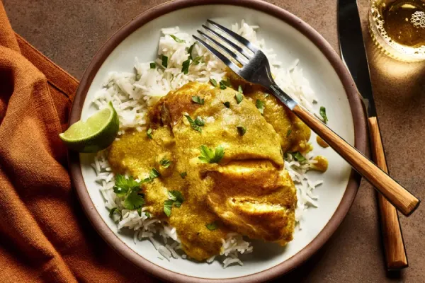 Chicken with Banana Curry Sauce