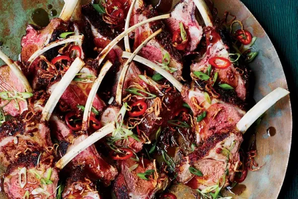 Sichuan Racks of Lamb with Cumin and Chile Peppers