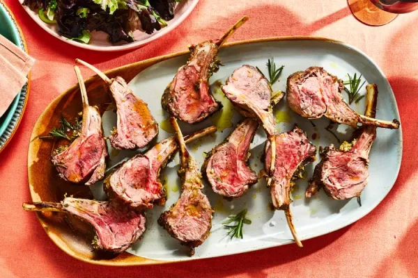 Garlic Crusted Roast Rack of Lamb