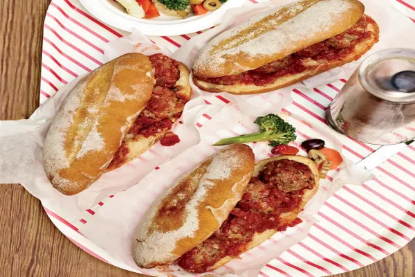 Meatball and Provolone Subs